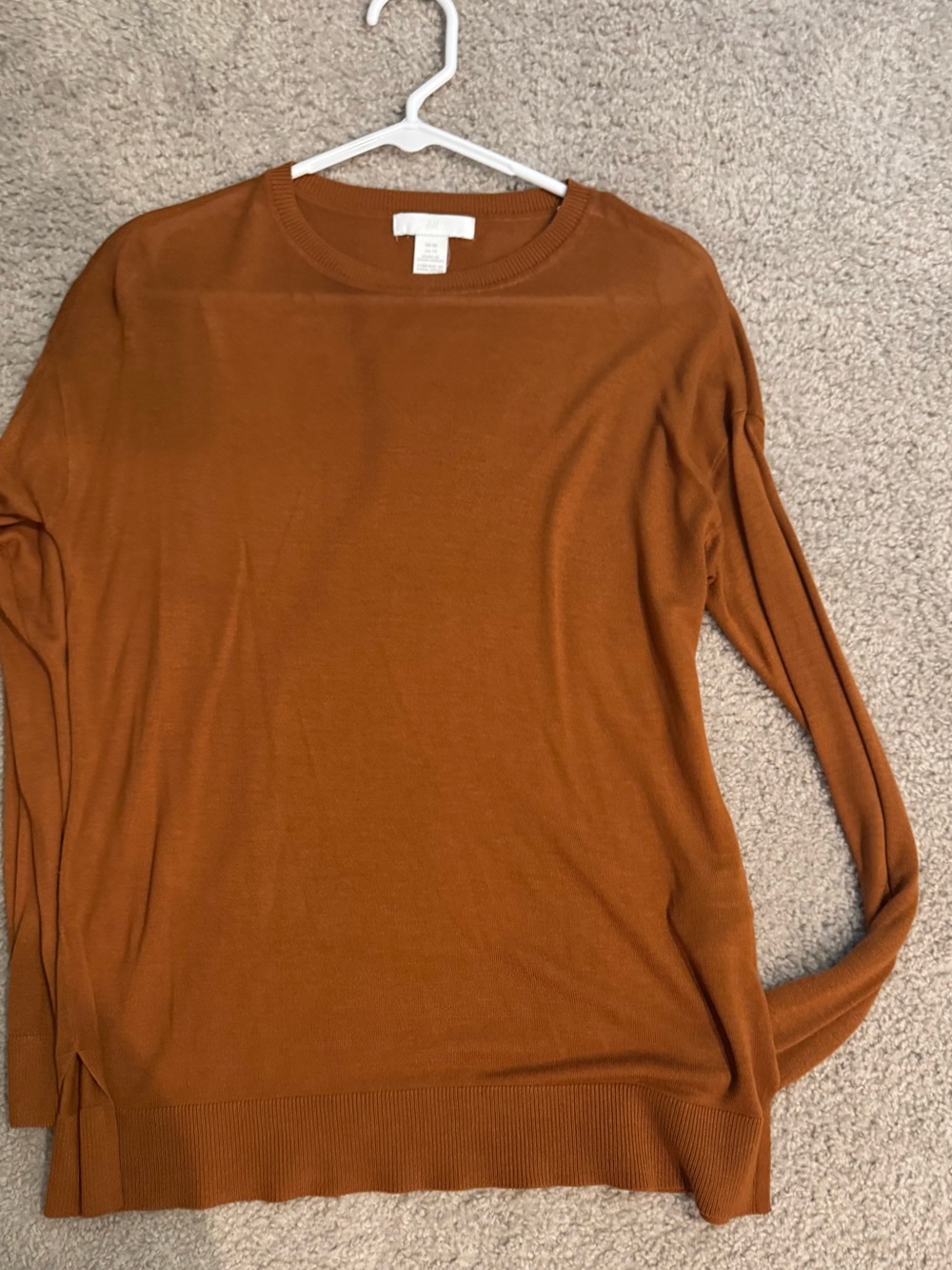 Women’s H&M Crewneck Sweater - Rust Brown size XS